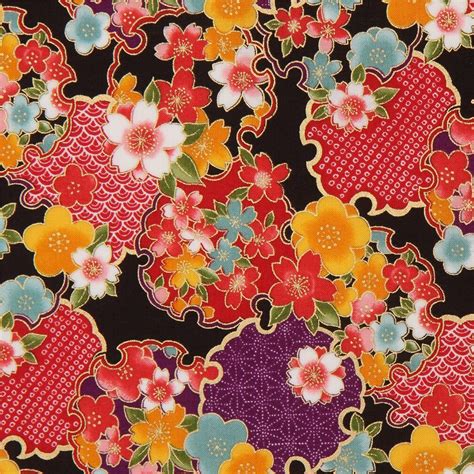 sakura metalic fabric|sakura home decor.